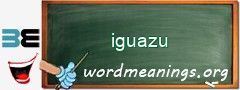 WordMeaning blackboard for iguazu